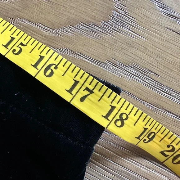 WAYF Velour Pencil Skirt in Rich Black - Picture 9 of 10